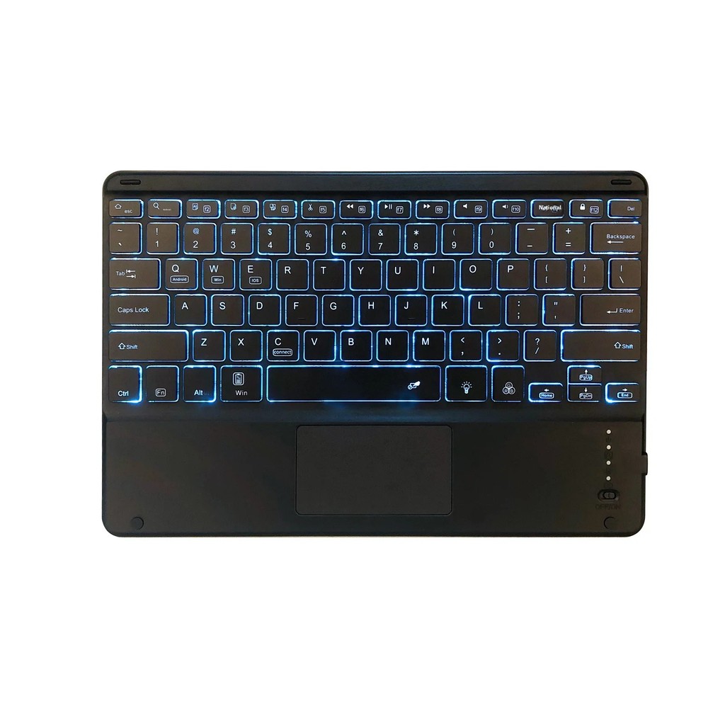 Ultra-Thin Wireless Bluetooth Keyboard Touch Control Tablet Computer Universal Compatibility 7 8 9 1
