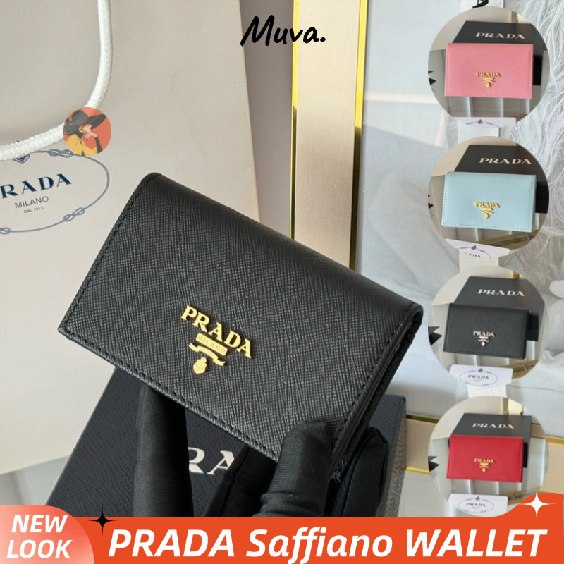 Tas wanita Prada Saffiano Leather Wallet