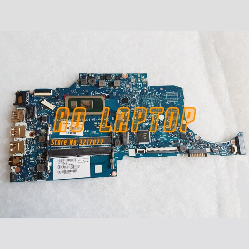 For HP 240 G7 14-CK Laptop PC MOTHERBOARD UMA i5-8265U WIN L38151-601 L38151-501/001 6050A3155201 DD