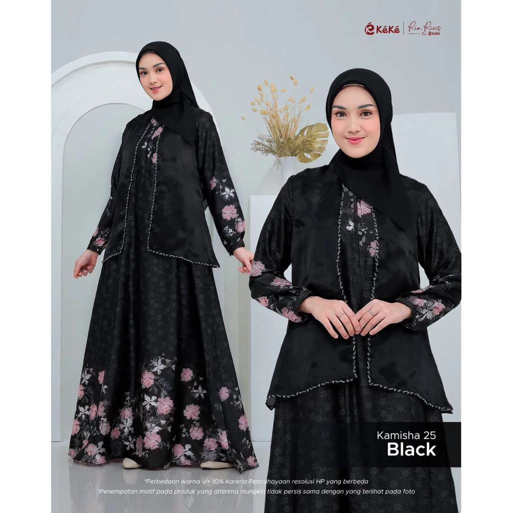 KEKE GAMIS DEWASA KAMISHA 25 BLACK