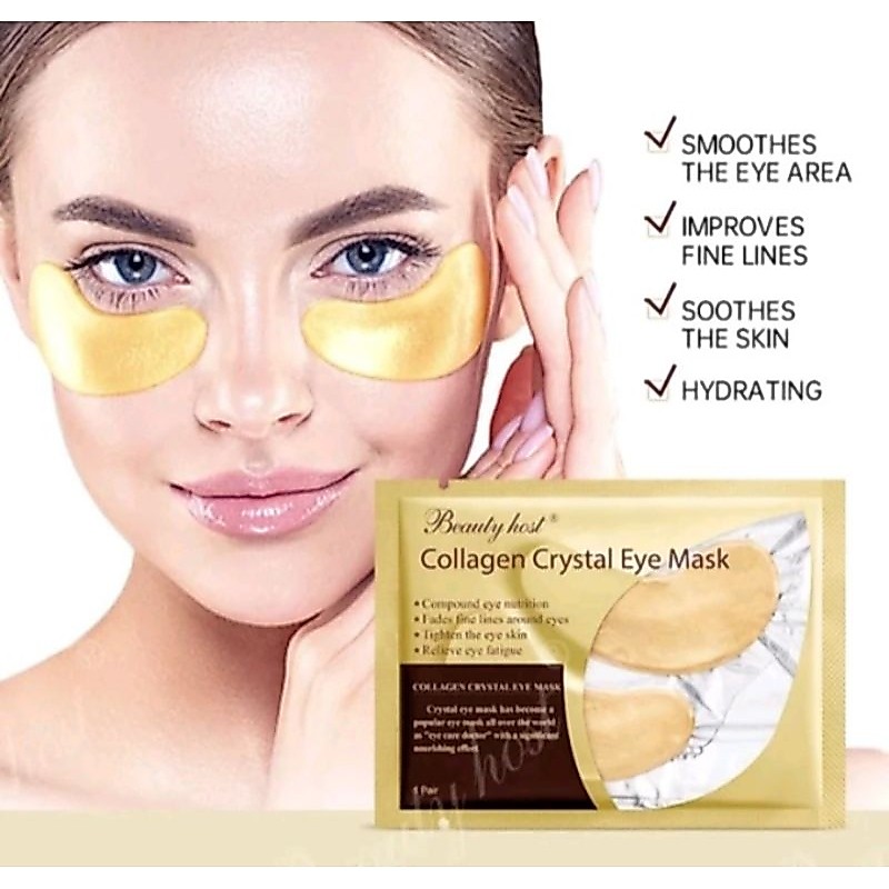 Masker Mata Collagen Eye Mas Crystal Gold 1 Pasang