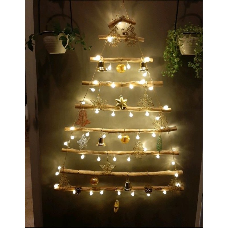 salePohon Natal Ranting Kayu Jati Rustic Naturalterlaris