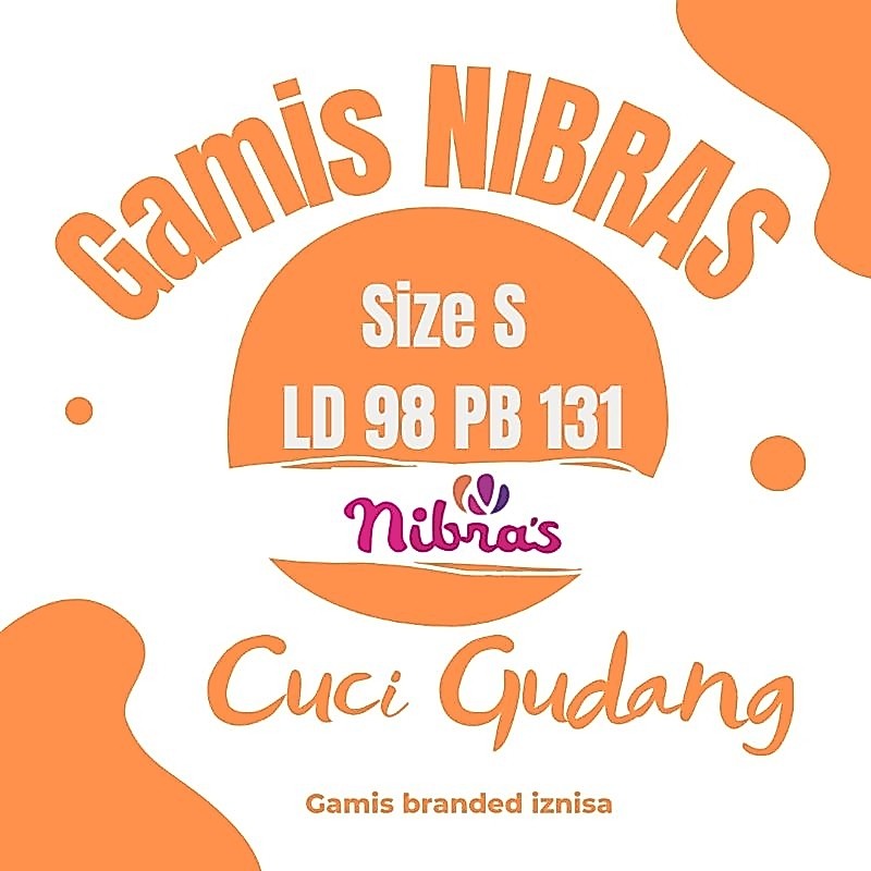 SIZE S GAMIS NIBRAS SALE PROMO CUCI GUDANG