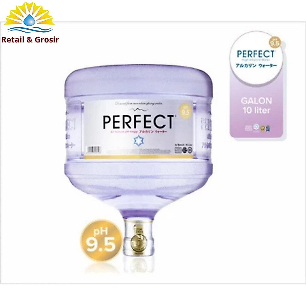 Air Minum Alkaline Perfect PH 9.5 10 Liter (Galon+isi)