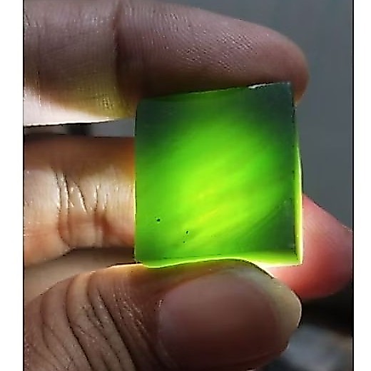 Batu Serpentine ijo botol kotak / polkas
