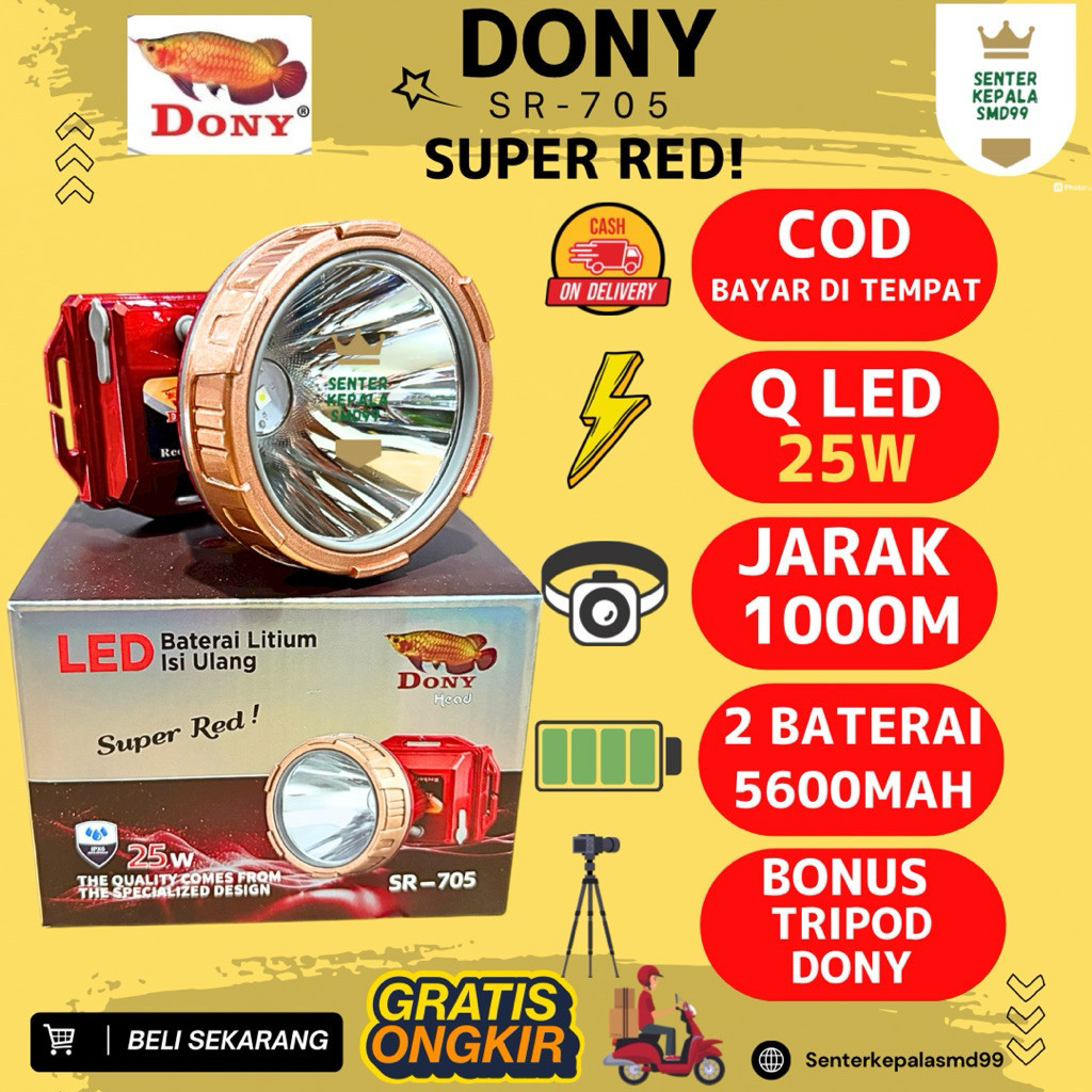Dony Senter Kepala SR-705 25W Q-LED Waterproof