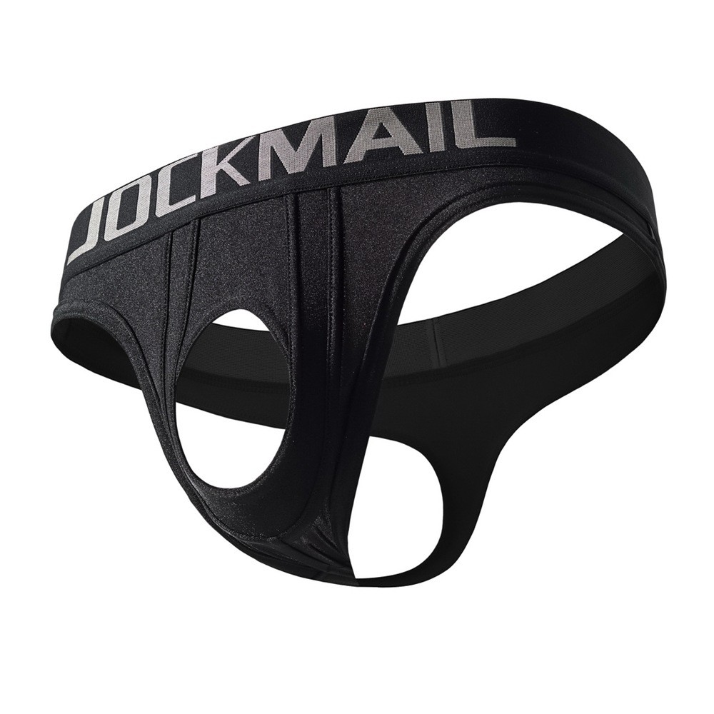 Single-string T-back thong with holes, trendy and tight-fitting, unisex, sexy and alluring men's und