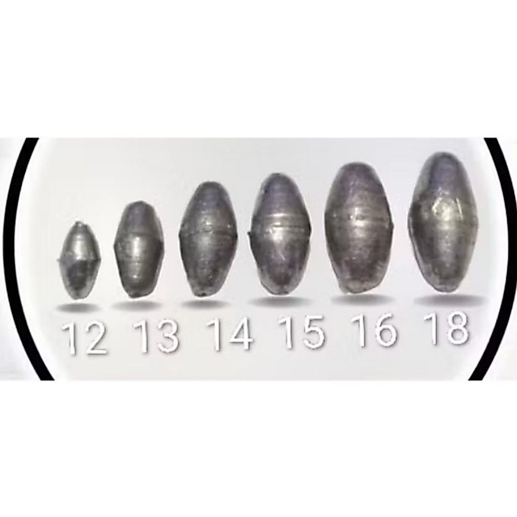 BSC SLUG timah pancing laut13gr od4,52 isi 250 tlg baca deskripsi