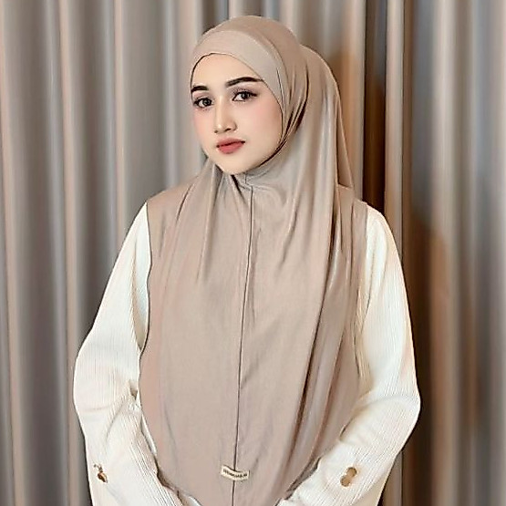 TRENDHIJAB Bergo Mima JUMBO Bahan Kaos Rayon Cooltech Adem Hijab Model Terbaru