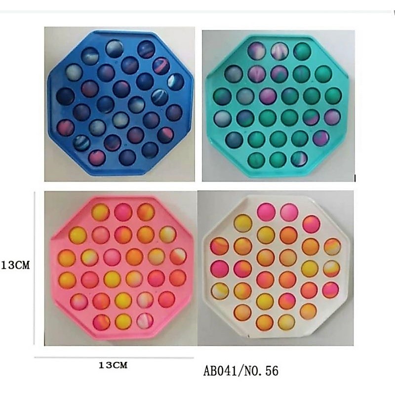 Mainan pop it warna karakter buah/pop its murah/pop it rainbow unicorn