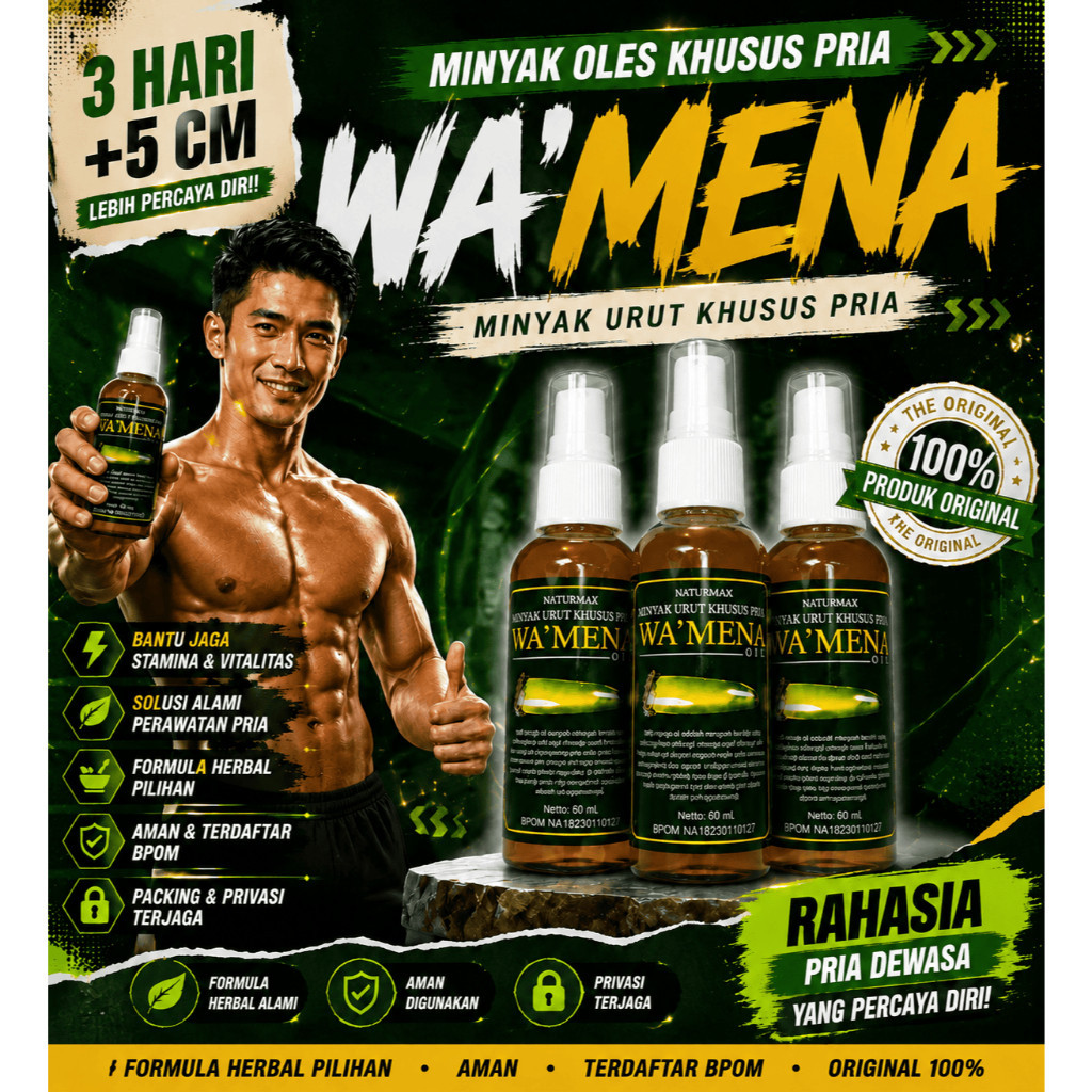 Ampuh & Original PANJANG DAN BESAR  TOP SATU WA'MENA OIL HERBAL Minyak Herbal Asli Papua 100% Origin