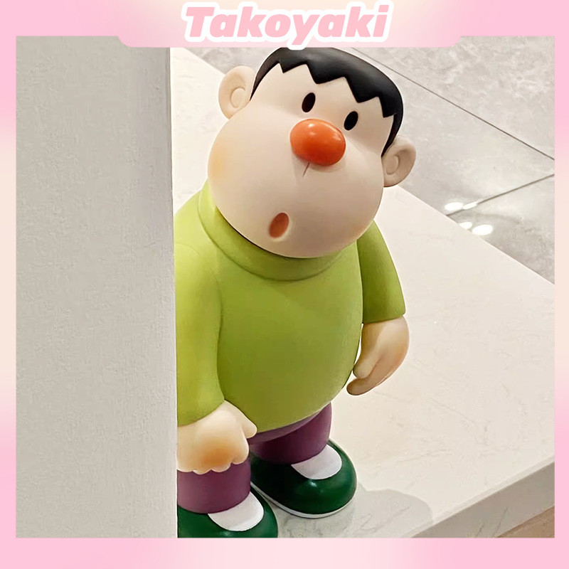 Figur Gian Kepala Miring 12cm Mini / 23cm Besar, Mainan Koleksi Anime Hias Meja, Hiasan Meja TV Bone