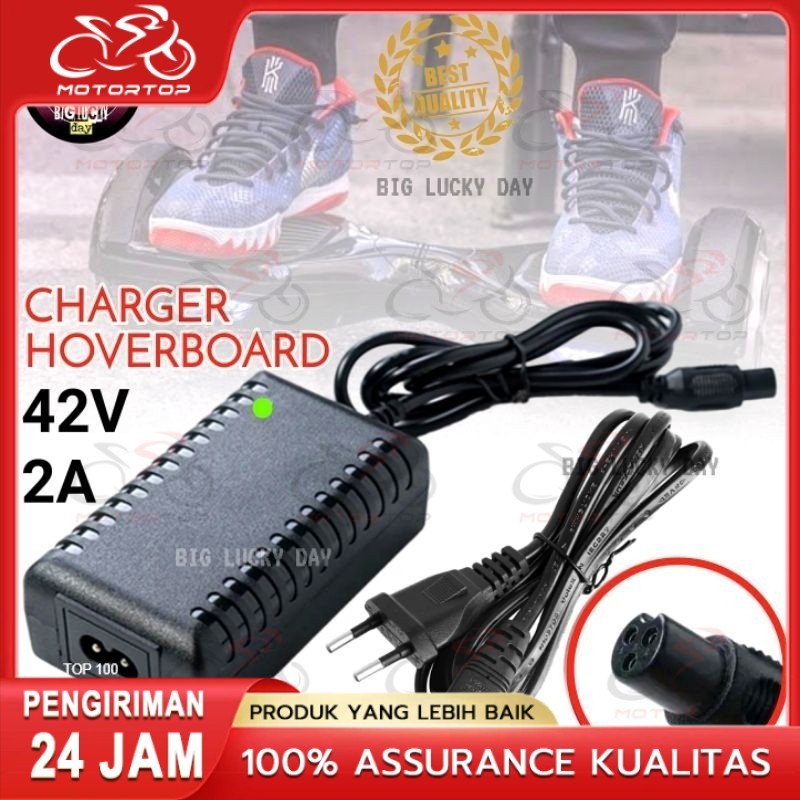 CHARGER HOVERBOARD / MINI SEGWAY A8 / F1 6.5INCH 7INCH 8INCH 10INCH UNIVERSAL 36V OUTPUT 42V 2A CASA