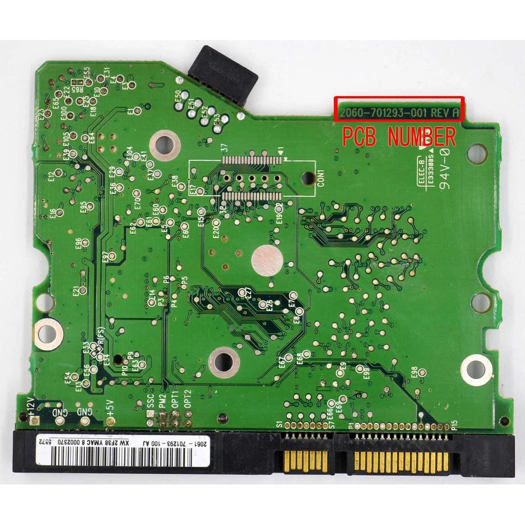 WD800JD75JNC0 HDD PCB  2060701293001 REV A , 2060 701293 001  2061701293100 , 2061701293B00  WD800JD