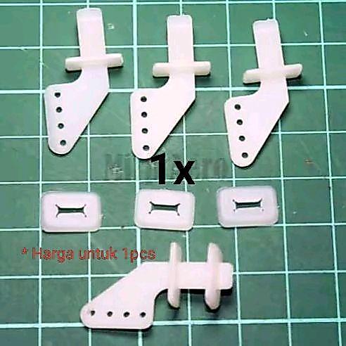#A005 Medium Lock On Nylon Control Horn 1pcs untuk pesawat aeromodelling Rc plane Gabus, depron , st