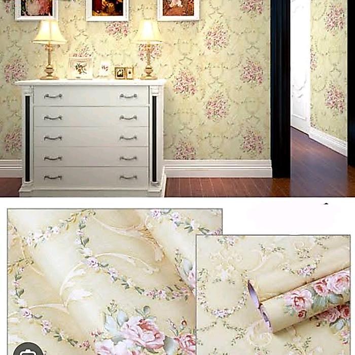 PROMO PAKET HEMAT 5 ROLL WALLPAPER STIKER DINDING - 1