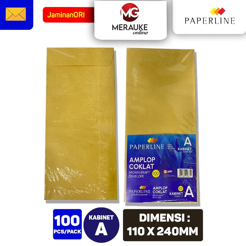 

Amplop Paperline Coklat KABINET A