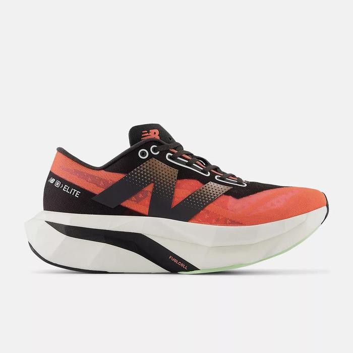 Sepatu Running Wanita NB FuelCell SuperComp Elite v4 Drift Red with Black Cement and Melon Water Ori