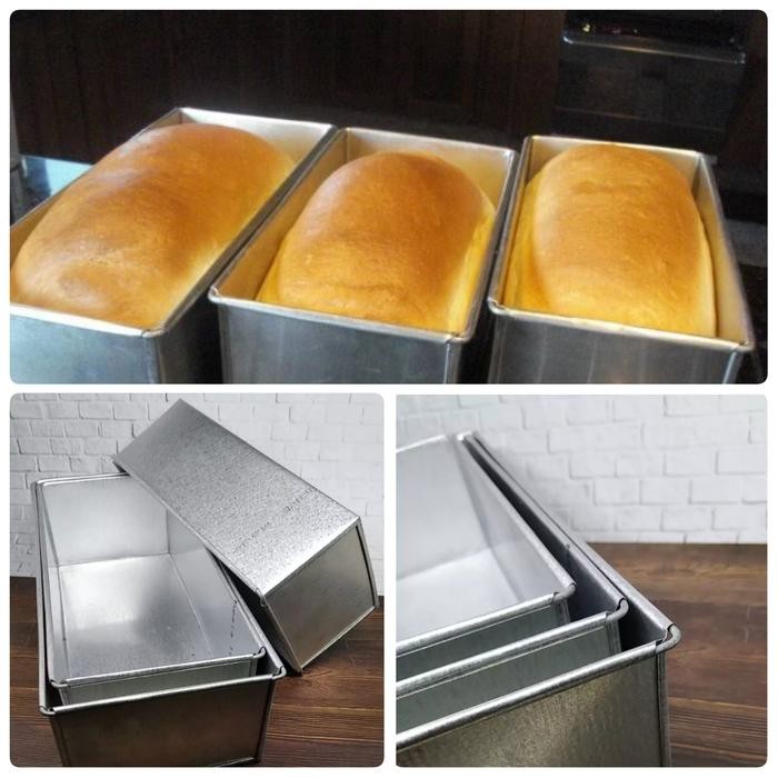 Loyang Roti Tawar 3 Pcs Ukuran Berbeda / Cetakan Roti Tawar / Manis