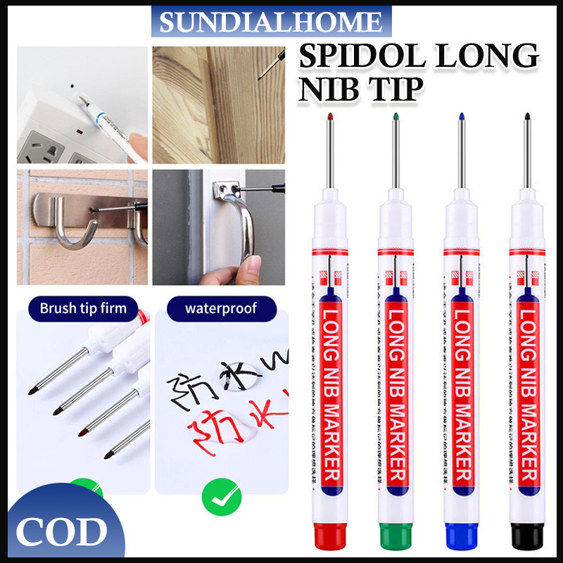 

Spidol Berminyak Tahan Air Cepat/Long Nib Head Marker Waterproof/Pulpen Tulisan Spidol Pertukangan Nib Marker Serbaguna