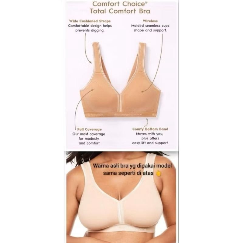 cahaya mandiri sale murah .. big size jumbo 44C 44D 46D 48DD Bra Wanita 3 kait Tanpa Kawat Tanpa Bus