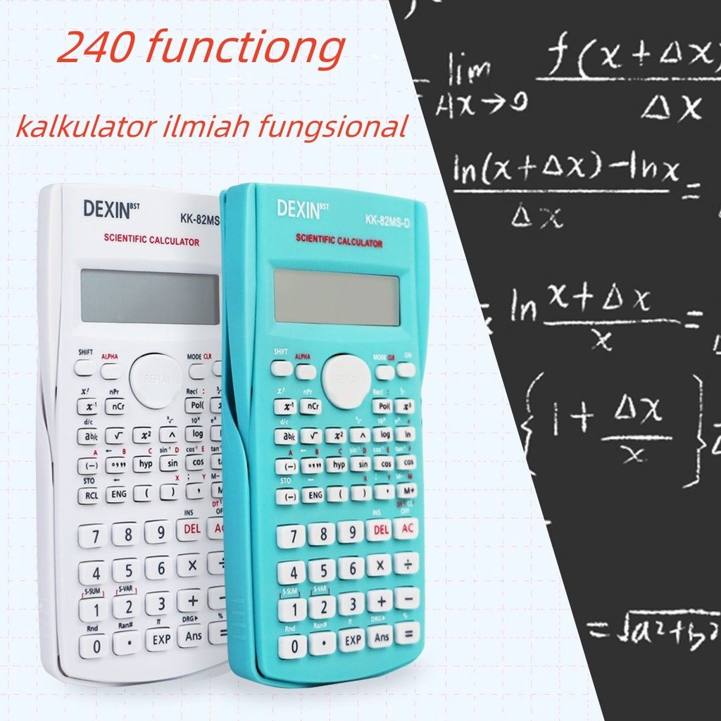 

New kalkulator scientific 240 fungsi dengan berbagai warna pilihan // scientific calculator 240 funtionsPremium