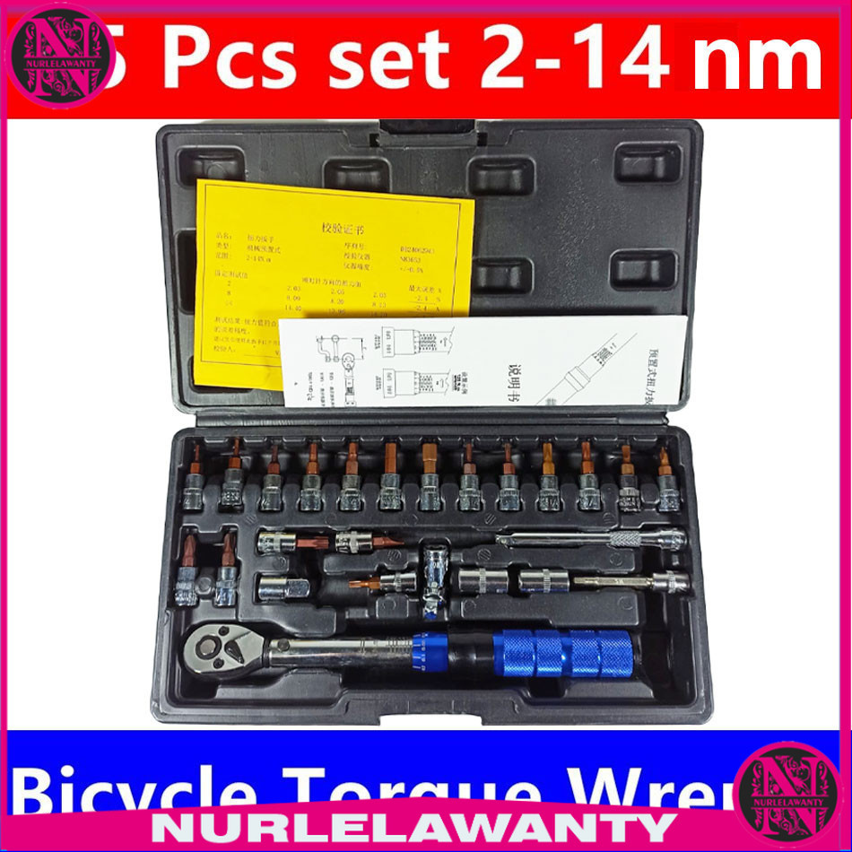

- MXITA Kunci Pas Torque Wrench Two Way Spanner Tools 2-14nm 25 PCS - DB2010 -
