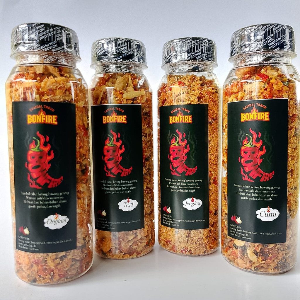 

BONFIRE Sambel Awur Kering Sambal Tabur Daun Jeruk Sambal Instant 100g Siap Saji