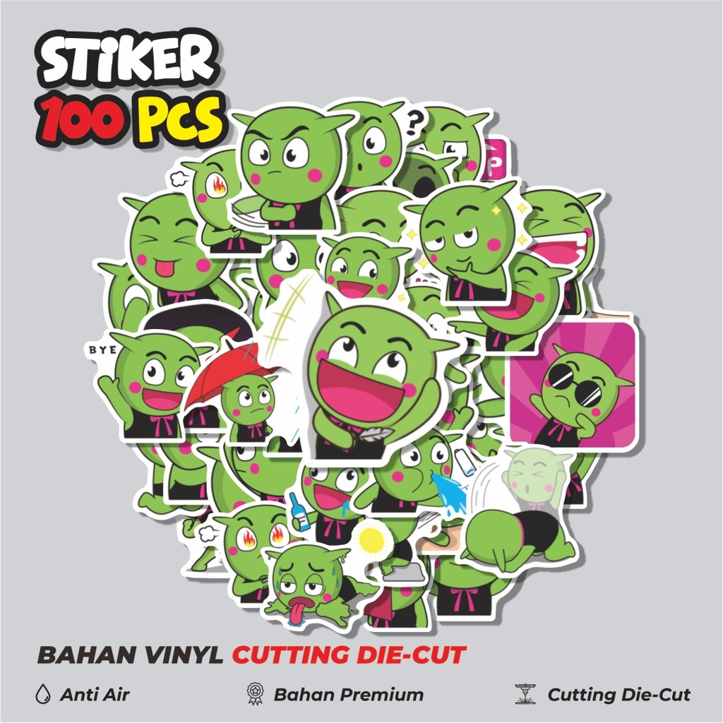 

Terbaru! 50 pcs Stiker Animal Cute Zelen Piccili Dekorasi Lucu Kreatif untuk Notebook, Skateboard, HP