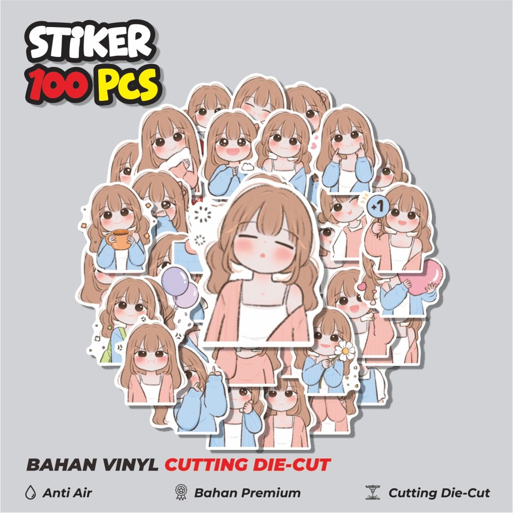 

Terbaru! 50 pcs Stiker Maple Girls Dekorasi Lucu Kreatif untuk Notebook, Skateboard, HP