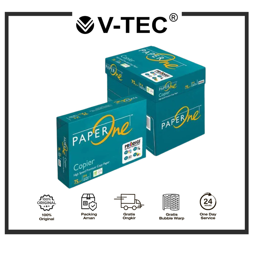 

TERMURAH DAN BEST SELLER HVS PAPERONE F4 75 Gr /Rim
