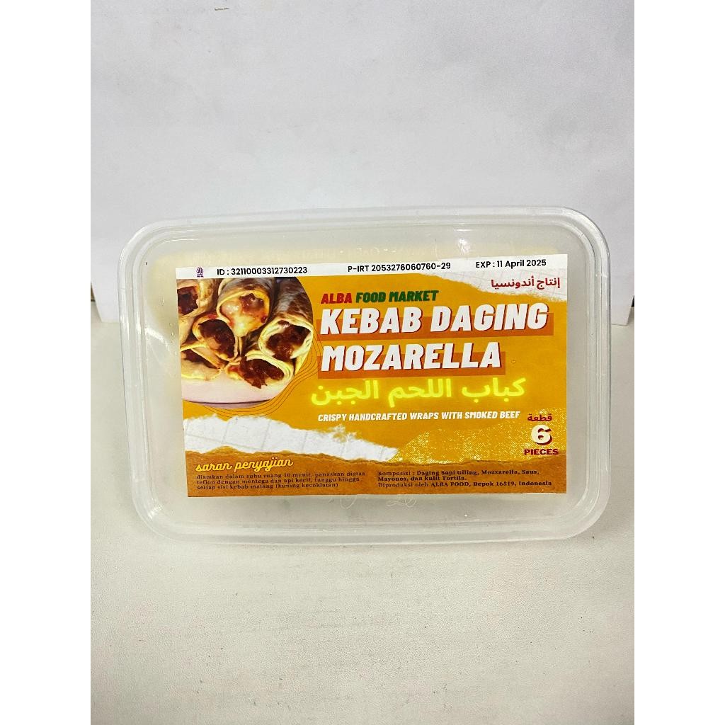 

ALBA FOOD KEBAB DAGING MOZARELLA