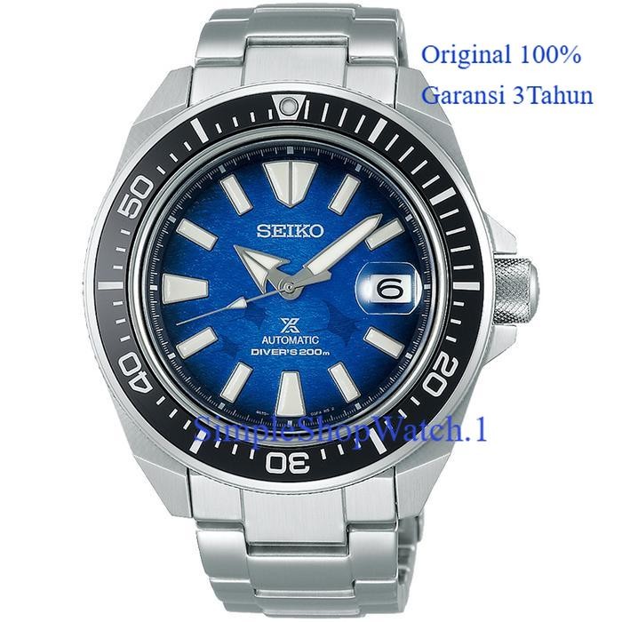 Original 100% Jam Tangan Seiko Prospex SRPE33 SRPE33K1 Manta Ray Automatic Diver Save The Ocean