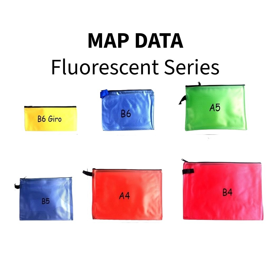 

❤️️Map Data Warna Florensent / Pocket File / Tempat Alat Tulis❤️️