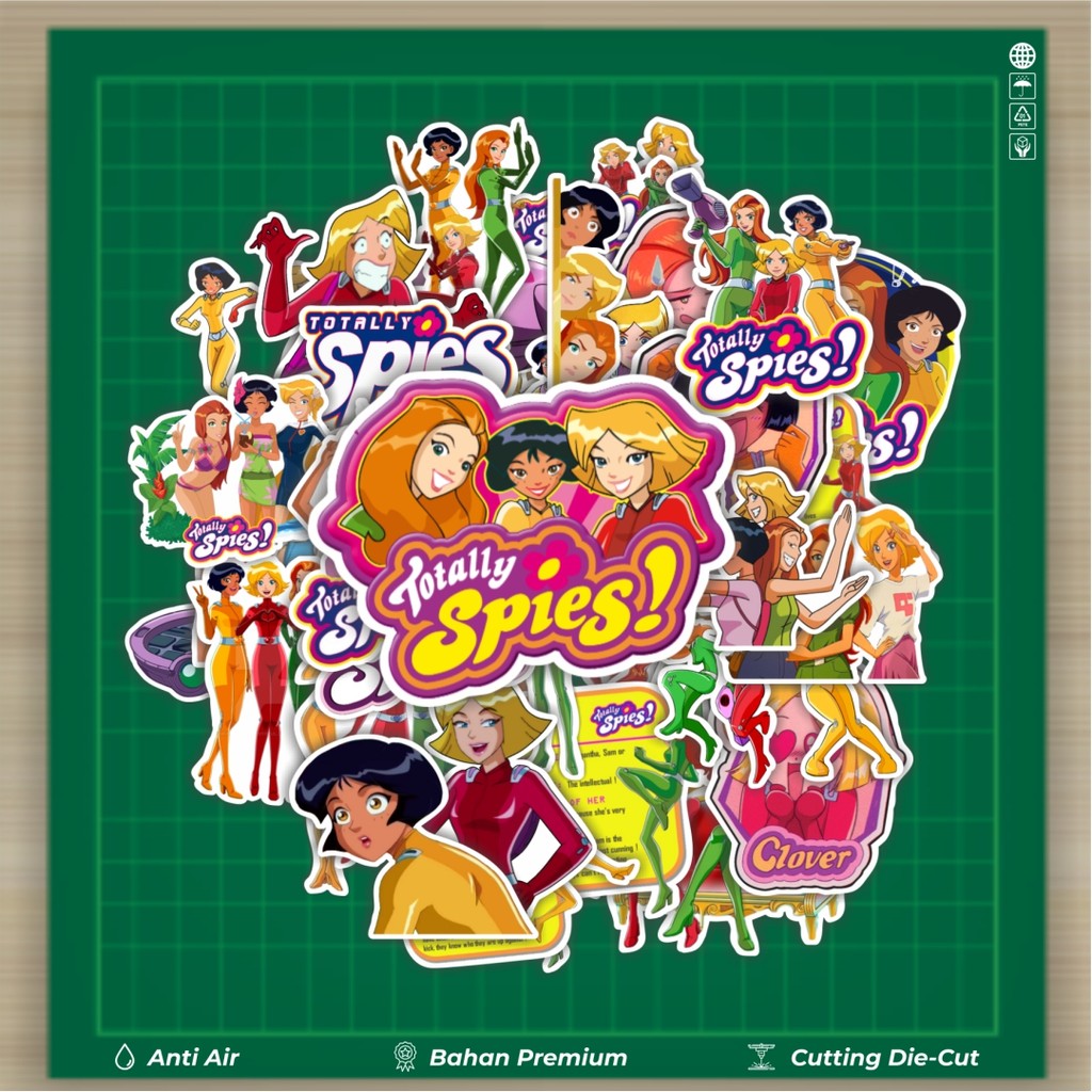 

HOT 50 PCS STIKER Stiker Kartun Totally Spies Stiker Fashion Cars Decal Dingin Kartu Album Custom Vinyl Anti Air- Sticker Aesthetic Buku Journal Koper Casing HP Tablet Laptop Helm Motor Botol Minum