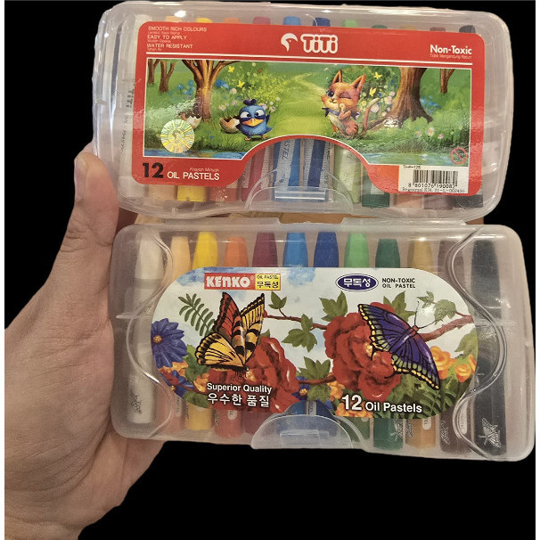 Krayon TiTi 12 Warna Crayon Set Lengkap Kerayon