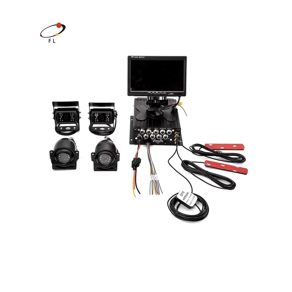 FL & OEM 4CH 1080P Real-time Video Recording Vehicle DVR CCTV System MDVR 2TB HDD Mobile DVR for Tru