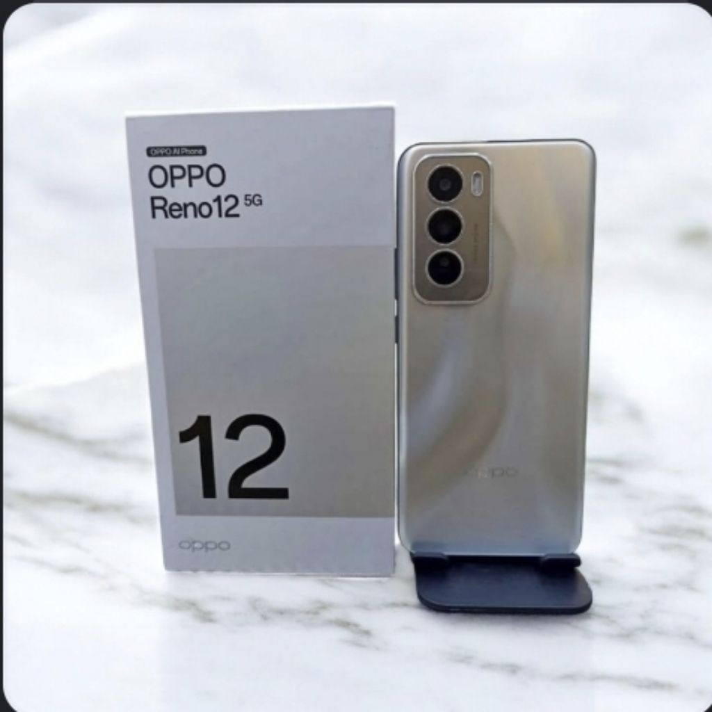oppo reno 12 versi ram 12 256gb hp second lengkap resmi original keren