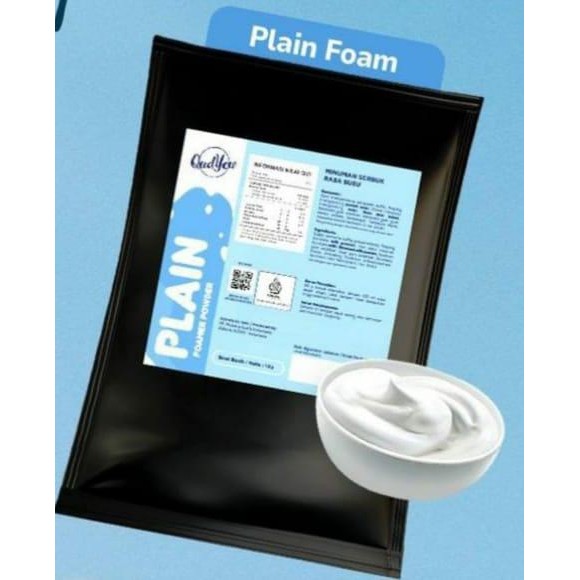 PROMO Qudyew plain foam powder topping minuman premium maciato macchiato serbuk minuman busa kopi co