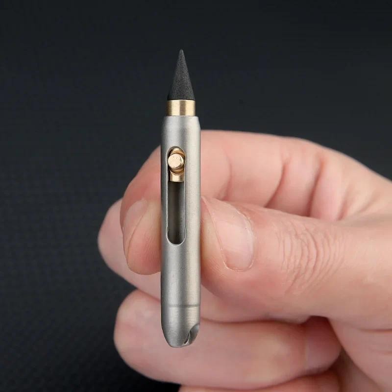 

Eternal Pencil Metal Inkless Pen Titanium Alloy Forever Everlasting Pencil Desk Decor Pocket Pen for Writing Keychain Pendant