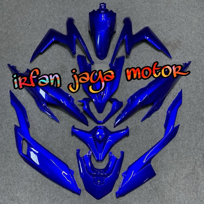 Full body Halus Honda Cover body full halus Vario 125 150 all new LED Biru Candy