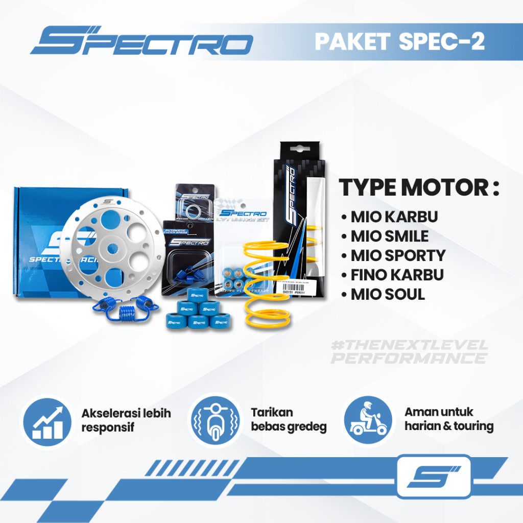 Spectro Paket CVT Spec 2 Mio Smile Mio Soul Fino Karbu Mio Sporty Roller Racing Paket Upgrade CVT Sp