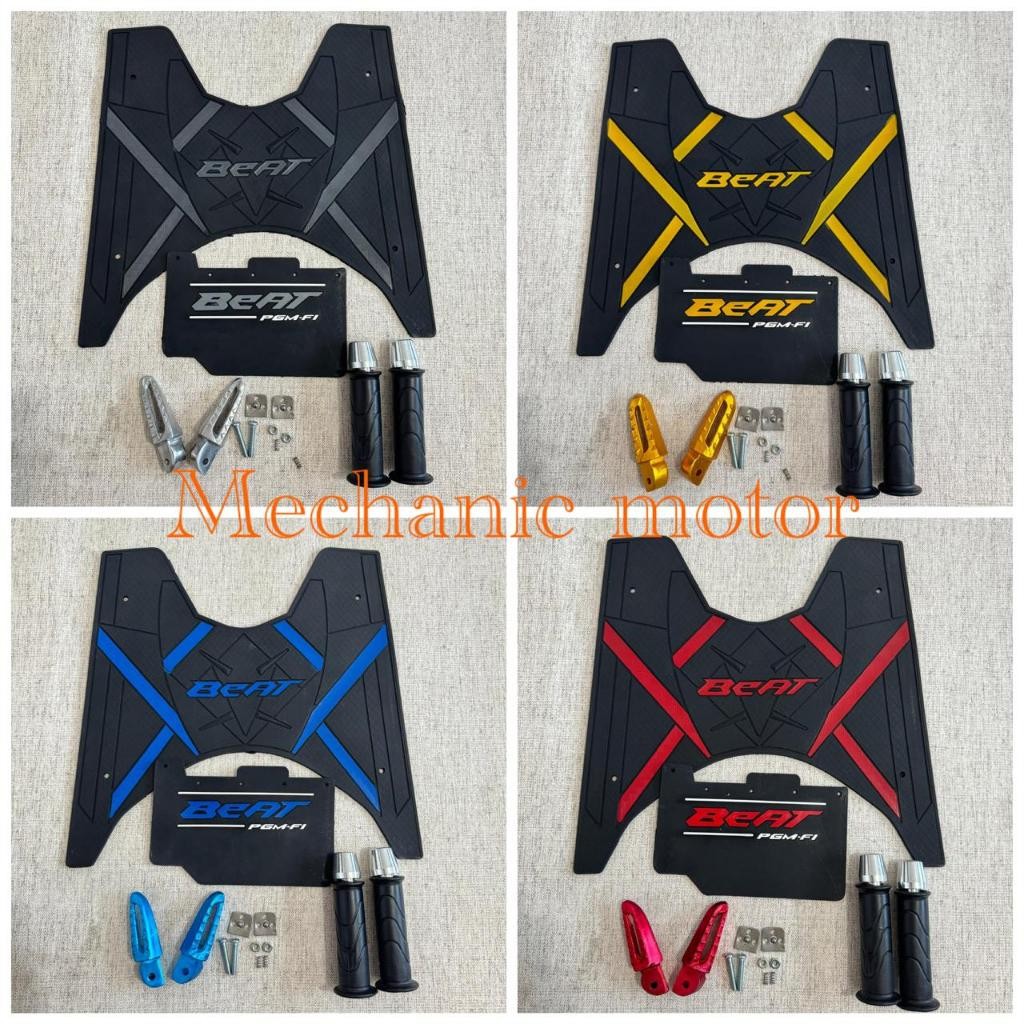 PAKET VARIASI 5IN1 BEAT INJECTION ESP SPORTY FI /KARPET BEAT INJECTION  2013-2019 ALAS KAKI PIJAKAN 