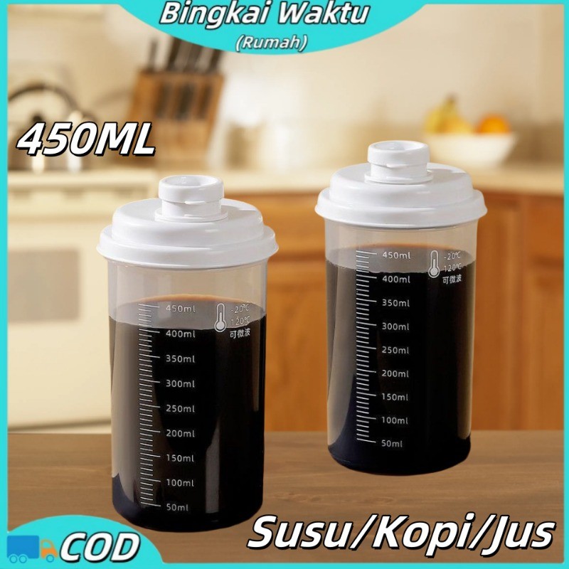 450ml Botol Plastik Cantik / Jus Buah Botol / Ukur Dengan Cangkir Botol Jus Buah Botol Plastik
