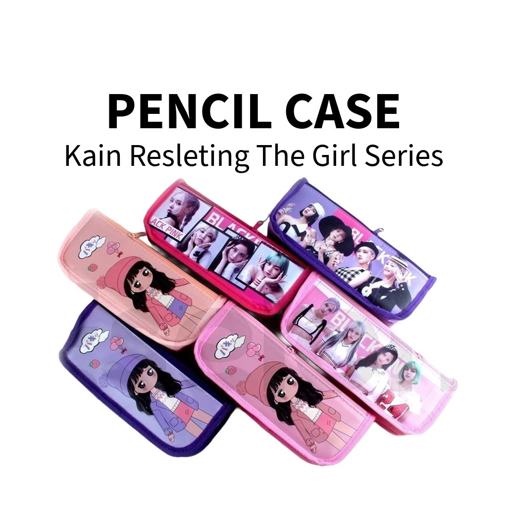 

♚Kotak Pensil Kain Resleting 5291 / 5264 / Kotak Pensil NoSpons Girl♚