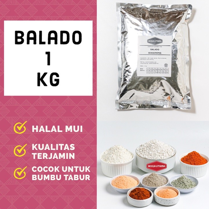 

Bumbu Tabur Balado 1 kg Seasoning