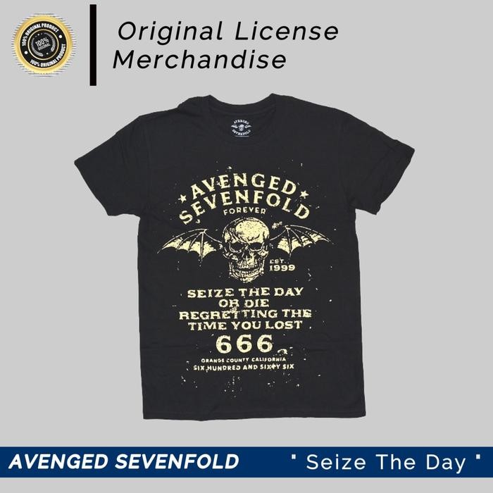 (COD) Avenged Sevenfold T shirt Kaos Music Original Official License A7X ORI - S