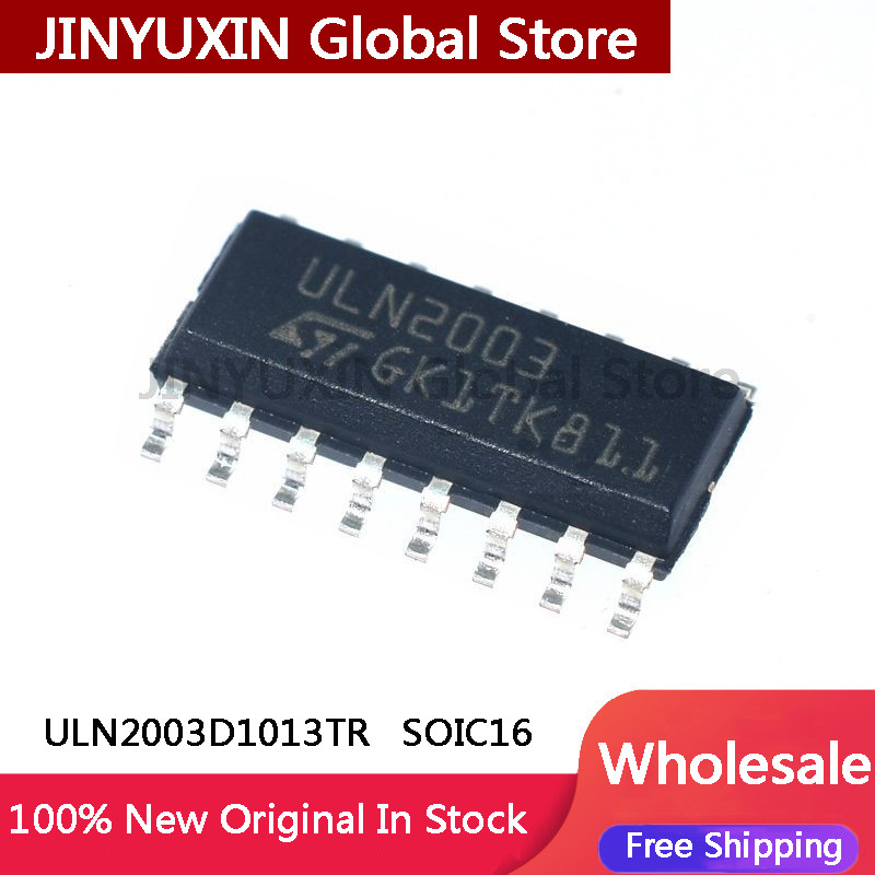 20-100Pcs ULN2003D1013TR ULN2003D1013 ULN2003 SOIC16 7NPN Darlington Tube IC In Stock Wholesale