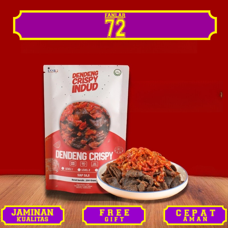 Dendeng Sapi Crispy / Kering Indud 125 Gram - 250 Gram