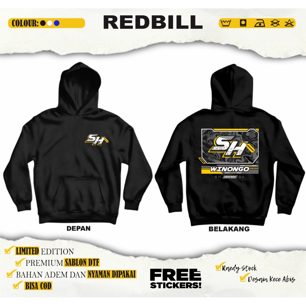 HOODIE PSHW SH WINONGO ESTD 1903 JAKET PSHW TERBARU - JAKET SH WINONGO - JAKET HOODIE PSHW SIMPEL - 